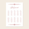 Arden 10-Table Wedding Seating Chart Template