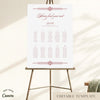 Arden 10-Table Wedding Seating Chart Template
