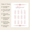 Arden 12-Table Wedding Seating Chart Template (US)