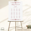 Arden 12-Table Wedding Seating Chart Template