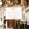 Arden 14-Table Wedding Seating Chart Template (Landscape) (US)