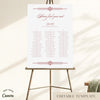 Arden 3-Long Tables Wedding Seating Chart Template