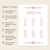 Arden 6-Table Wedding Seating Chart Template (US)