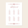 Arden 6-Table Wedding Seating Chart Template
