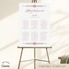 Arden 6-Long Tables Wedding Seating Chart Template