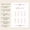 Arden 8-Table Wedding Seating Chart Template (US)