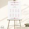 Arden 8-Table Wedding Seating Chart Template