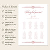 Arden 8-Table Wedding Seating Chart Template