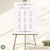 Arden 9-Table Wedding Seating Chart Template (US)