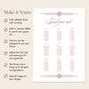 Arden 9-Table Wedding Seating Chart Template (US)