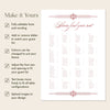 Arden Alphabetical Seating Chart Template