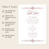 Arden Bar Menu Sign Template