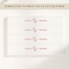 Arden Invitation Belly Band Template (US)