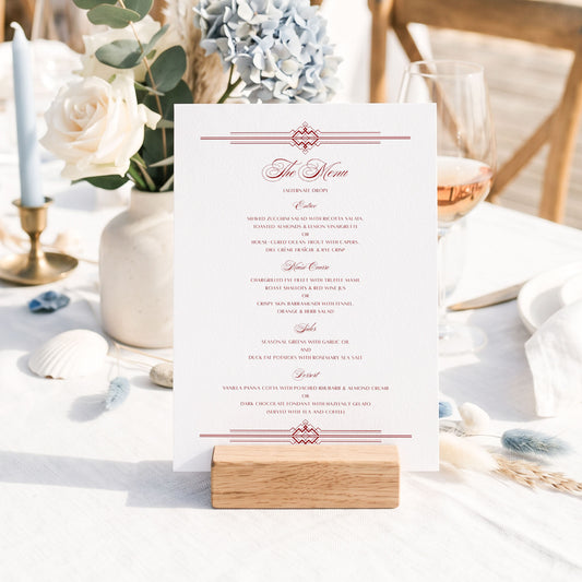 Arden Menu Template