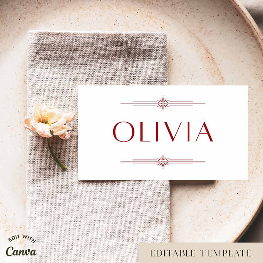 Arden Place Cards Template