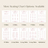 Arden 5-Table Wedding Seating Chart Template (US)