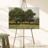 Bannister Wedding Welcome Sign Template