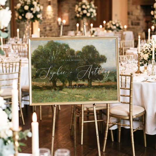 Bannister Wedding Welcome Sign Template