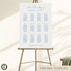 Bondi 12-Table Wedding Seating Chart Template (US)