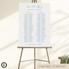 Bondi 2-Table Long Tables Wedding Seating Chart Template (US)