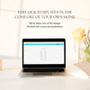 Bondi 2-Table Long Tables Wedding Seating Chart Template (US)
