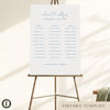 Bondi 3-Table Long Tables Wedding Seating Chart Template (US)