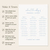 Bondi 3-Table Long Tables Wedding Seating Chart Template (US)