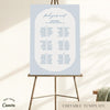 Bondi 6-Long Tables Wedding Seating Chart Template