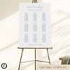 Bondi 9-Table Wedding Seating Chart Template (US)