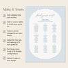 Bondi 9-Table Wedding Seating Chart Template
