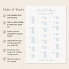 Bondi Alphabetical Seating Chart Template