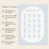Bondi Alphabetical Seating Chart Template
