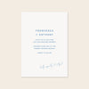 Wedding invitation template design on a beige background.