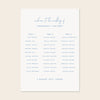Bondi 3-Table Long Tables Wedding Seating Chart Template
