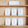 Bondi Wedding Seating Chart Cards Template