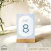 Bondi Table Numbers Template