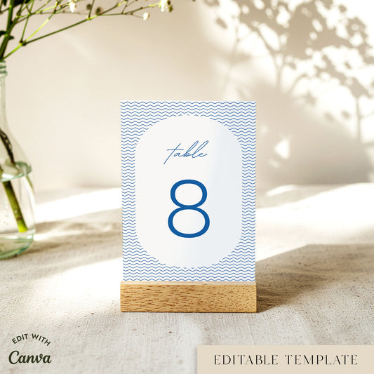 Bondi Table Numbers Template