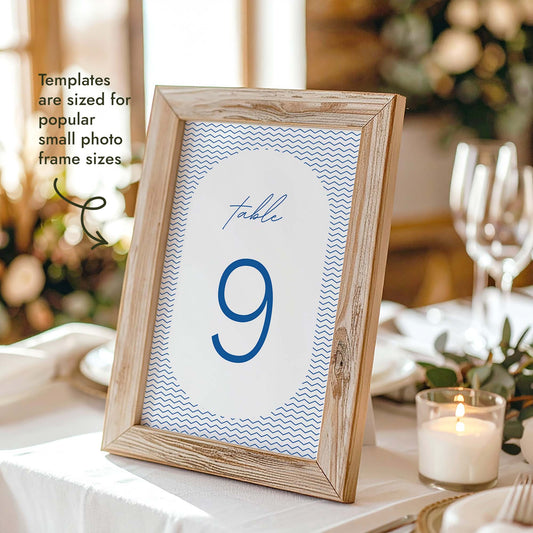 Bondi Table Numbers Template