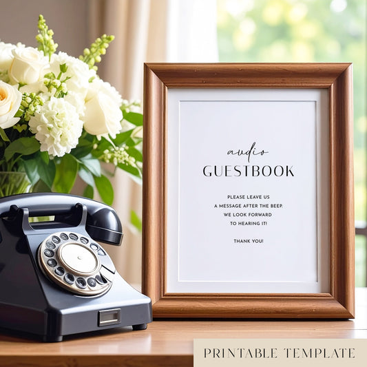 Brighton Audio Guestbook Sign Template