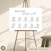 Brighton 10-Table Wedding Seating Chart Template (Landscape) (US)