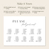 Brighton 10-Table Wedding Seating Chart Template (Landscape)