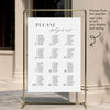 Brighton 12-Table Wedding Seating Chart Template