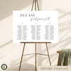 Brighton 3-Table Long Tables Wedding Seating Chart Template (US)