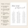 Brighton 3-Table Long Tables Wedding Seating Chart Template (US)