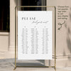 Brighton 3-Table Long Tables Wedding Seating Chart Template