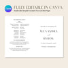 Brighton 4-Page Catholic Wedding Program Template