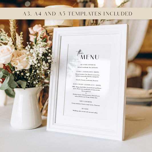 Brighton Menu Template