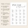 Brighton Alphabetical Seating Chart Template (US)