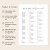 Brighton Alphabetical Seating Chart Template