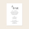 Brighton Bar Menu Sign Template